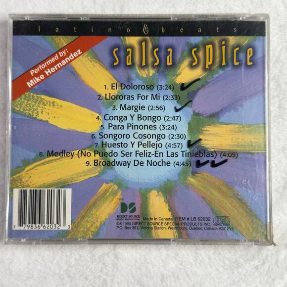 Mike Hernandez Salsa Spice CD 1999 Latino Beats Latin Dance Music Canada Import - Picture 2 of 6